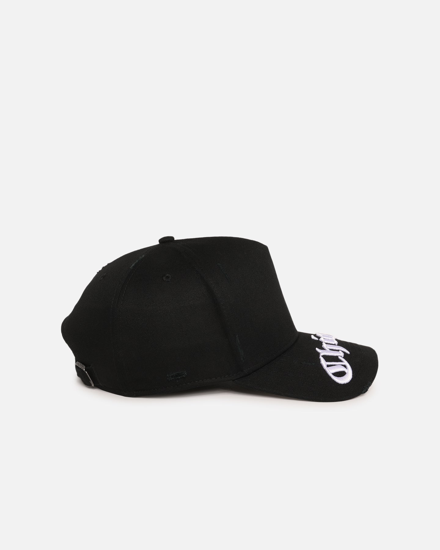 47 Brand Chicago White Sox 'Destruct Gothic Visor' 47 Offside Strapback Snapback Hat - Black/Black Adjustable Baseball Cap for Men & Women - Perfect for Sports Fans, Game Day, and Casual Wear