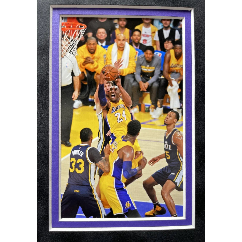 Kobe Bryant Final Game Authentic Ticket vs. Utah Jazz with Used Confetti - Framed Lakers Memorabilia for Sports Collectors & Basketball Fans