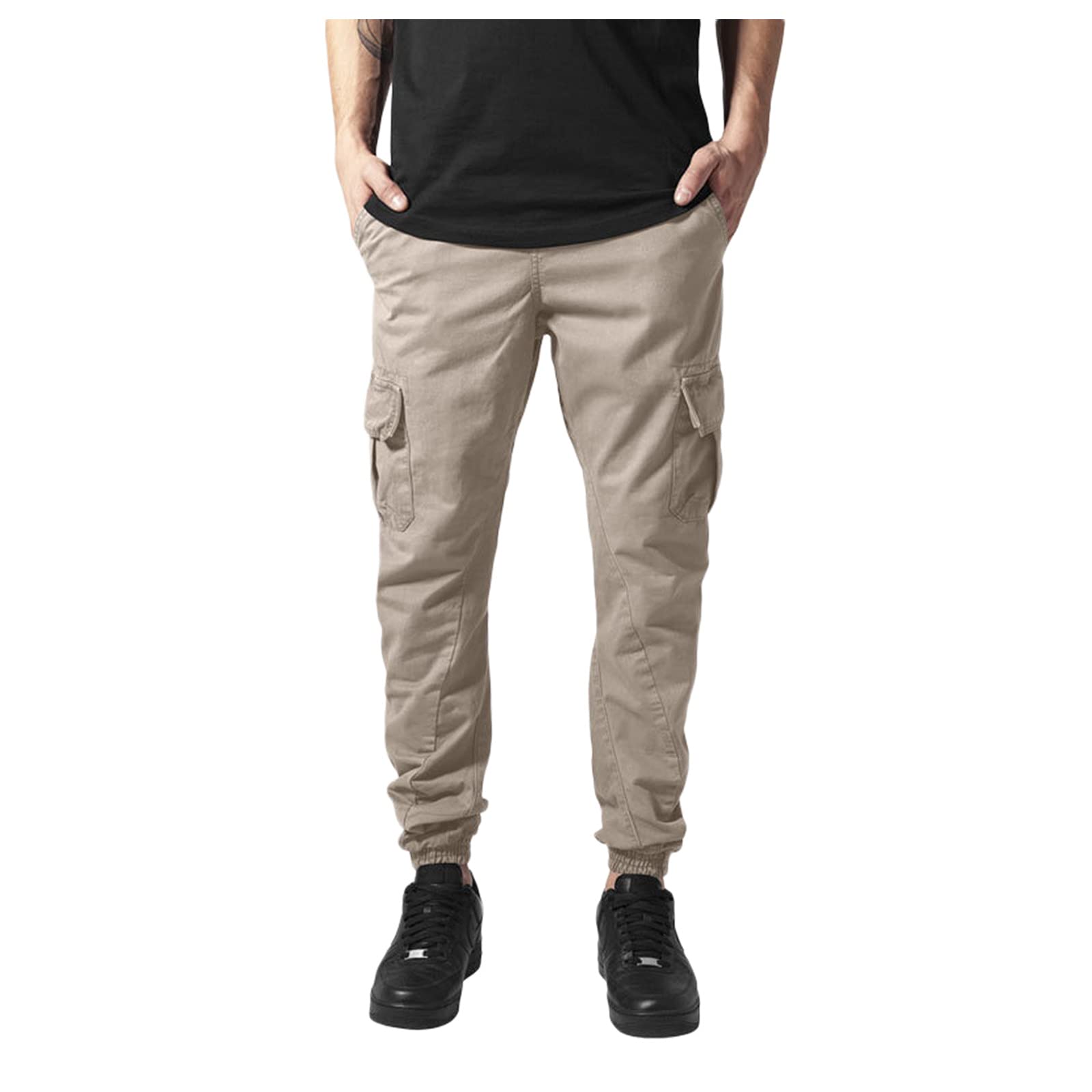 Xiloccer Men's Casual Sweatpants - Trendy Stacked Flare Golf Pants for Streetwear | Comfortable Saggy Fit for Everyday Wear & Outdoor Activities