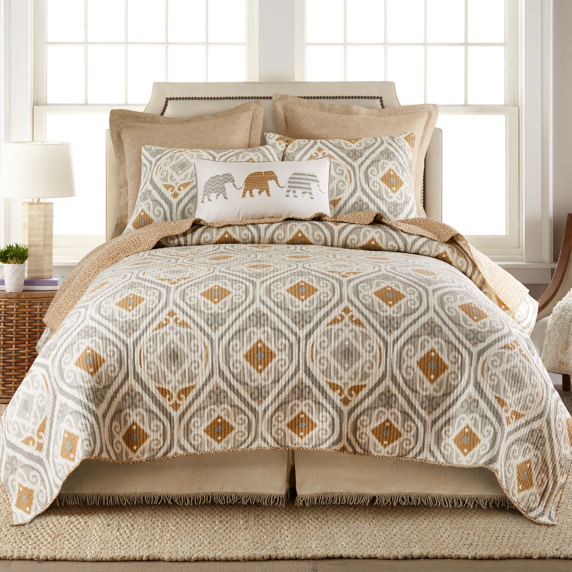 Premium Hessian Filled Euro Sham Pillow Cover - 26x26 Inch Decorative Bedding for Luxury Home Decor | Perfect for Master Bedroom, Guest Room & Hotel Styling