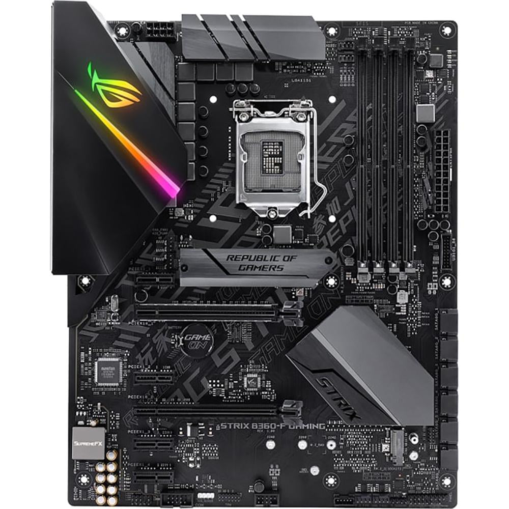 ASUS ROG STRIX B360-F Gaming Motherboard - LGA1151 Socket, ATX Form Factor, DDR4 Support | Perfect for PC Gaming, Streaming & Content Creation