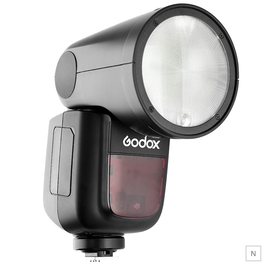 Godox V1 Round Head TTL Speedlite Flash for Canon Nikon Sony - 1/8000 HSS, 1.5s Recycle Time, Metal Hot Shoe - Perfect for Portrait, Wedding & Studio Photography