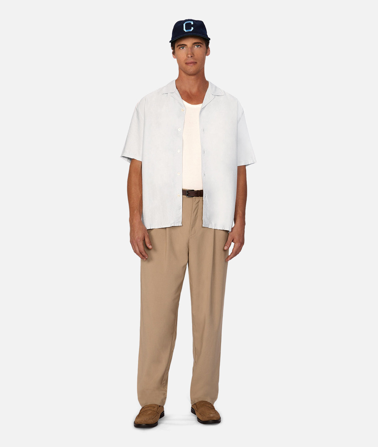 New Periera Short Sleeve Shirt for Men - Silver Blue Casual Button Down Shirt | Perfect for Office, Date Night & Summer Outings