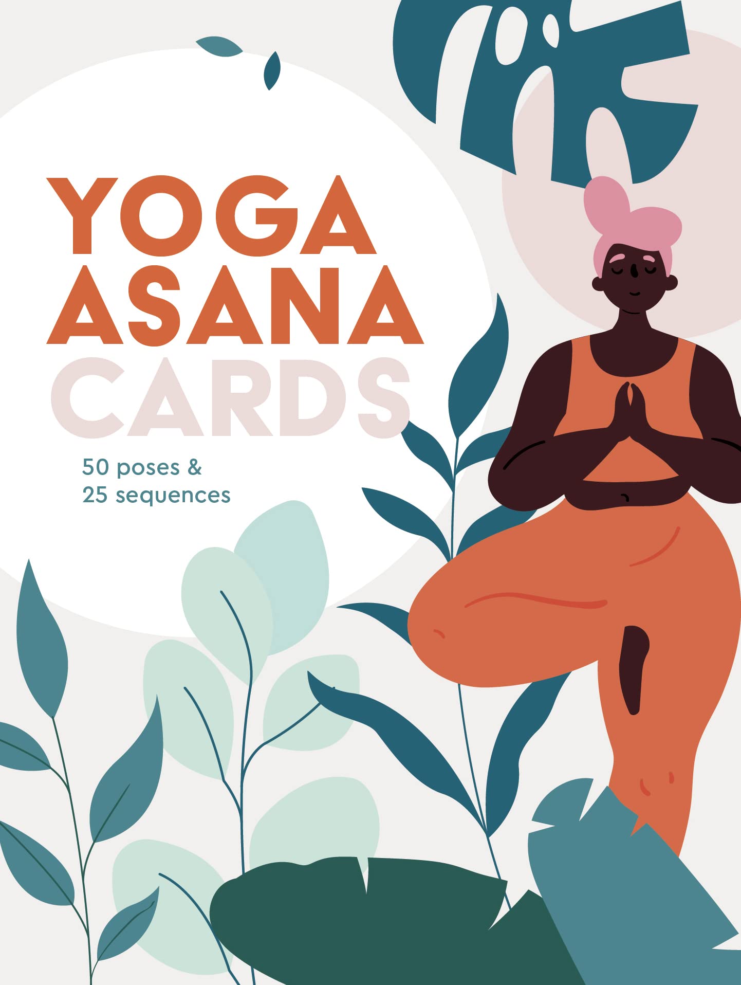 Yoga Asana Cards: 50 Poses & 25 Sequences for Home Practice, Studio & Travel - Premium Wellness Yoga Flash Cards for Beginners to Advanced