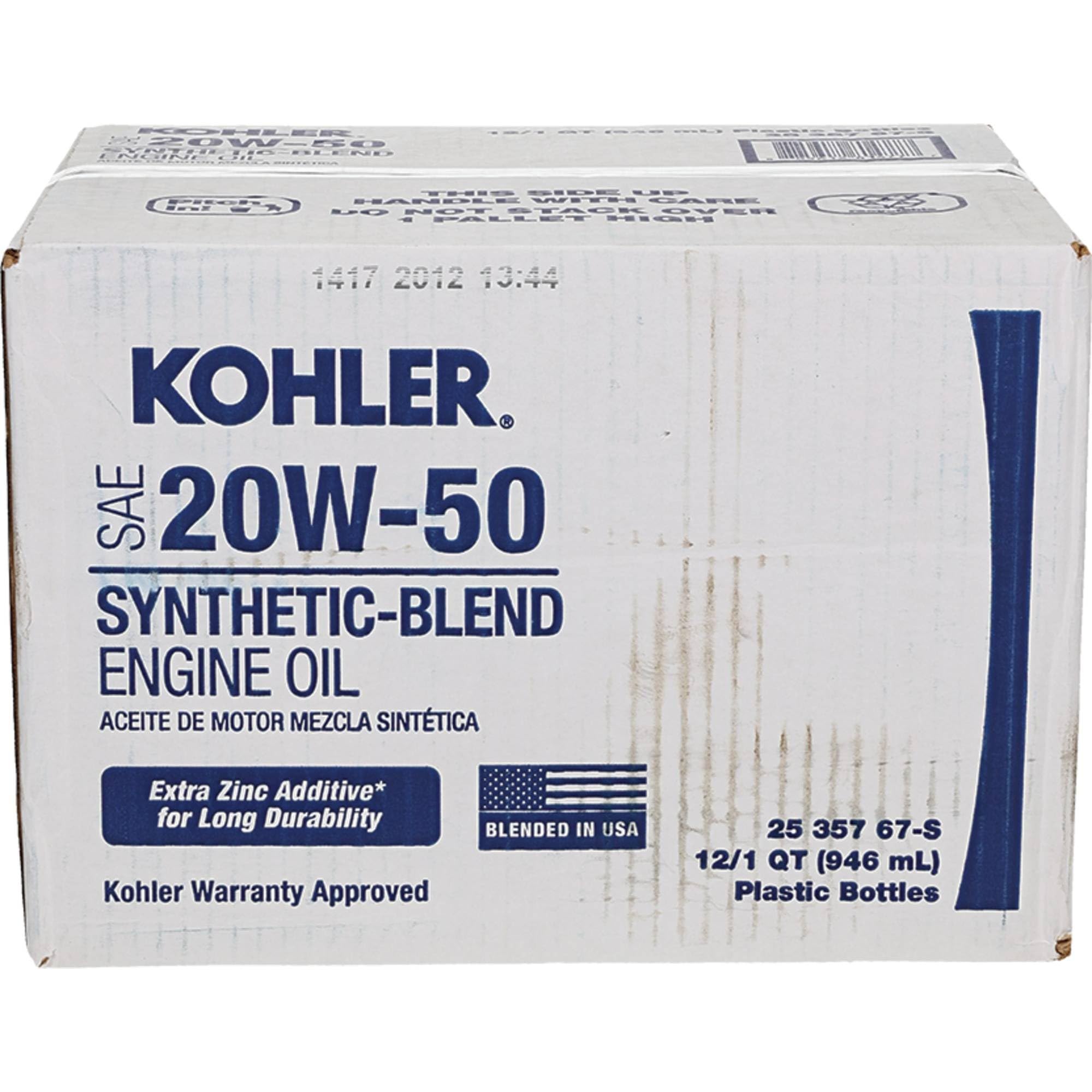 Kohler 055-924 4-Cycle Engine Oil - Premium Multi-Viscosity SAE 30 Motor Oil for Lawn Mowers, Tractors & Outdoor Power Equipment - Ideal for Year-Round Protection & Performance