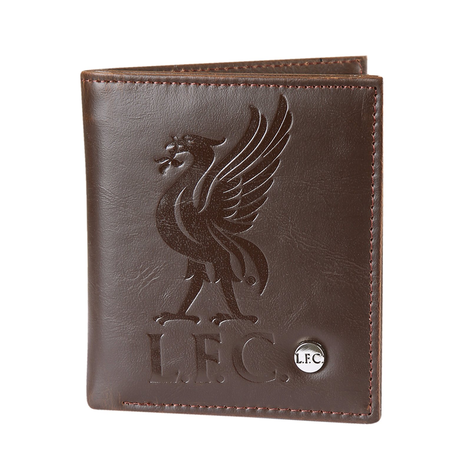 Liverpool F.C. Genuine Leather Luxury Lined Wallet for Men - Perfect for Football Fans, Gift Giving & Everyday Use