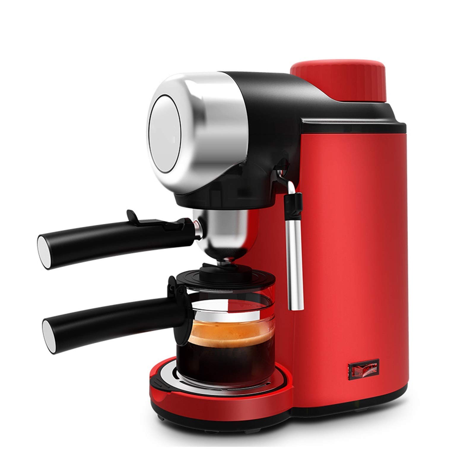 HMBB Portable Espresso Machine - Mini Semi-Automatic Manual Coffee Maker with Milk Frother | Compact Kitchen Appliance for Home, Office & Travel | Perfect for Espresso, Latte & Cappuccino