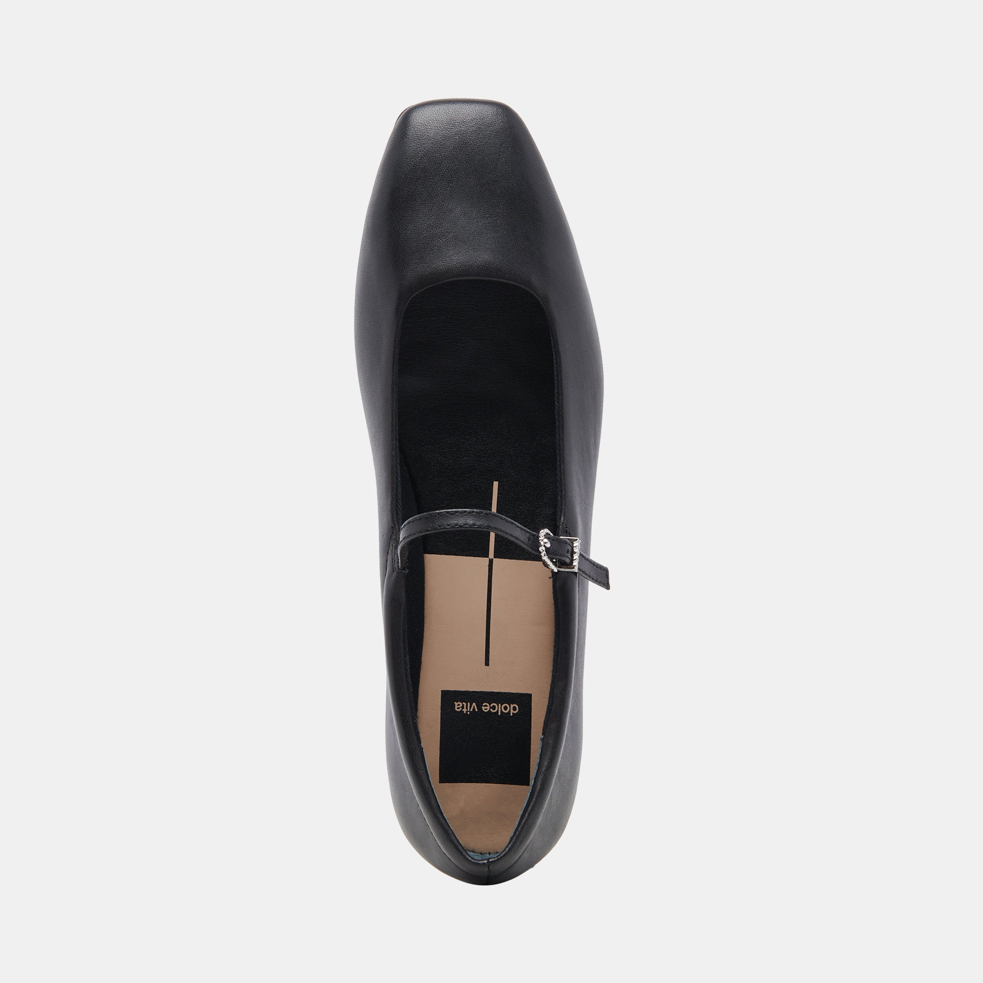 REYES Wide Ballet Flats for Women - Black Leather Comfortable Slip-On Shoes | Perfect for Casual Wear, Office, and Travel