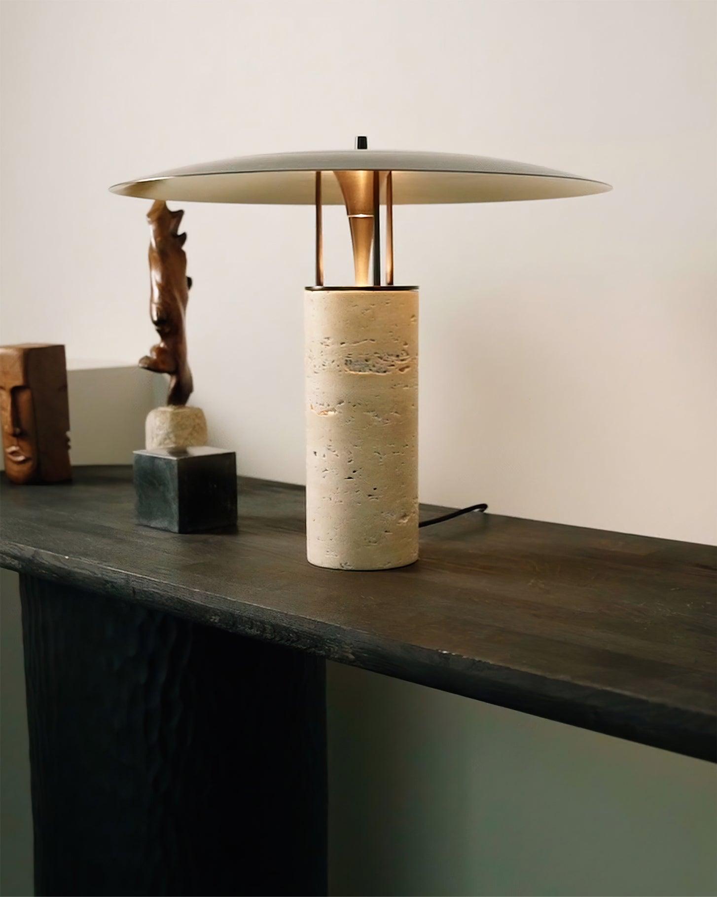 Luna Table Lamp - Modern LED Nightstand Light with Touch Control, Dimmable Warm White Light for Bedroom, Living Room, Office - Perfect for Reading, Relaxing & Decor