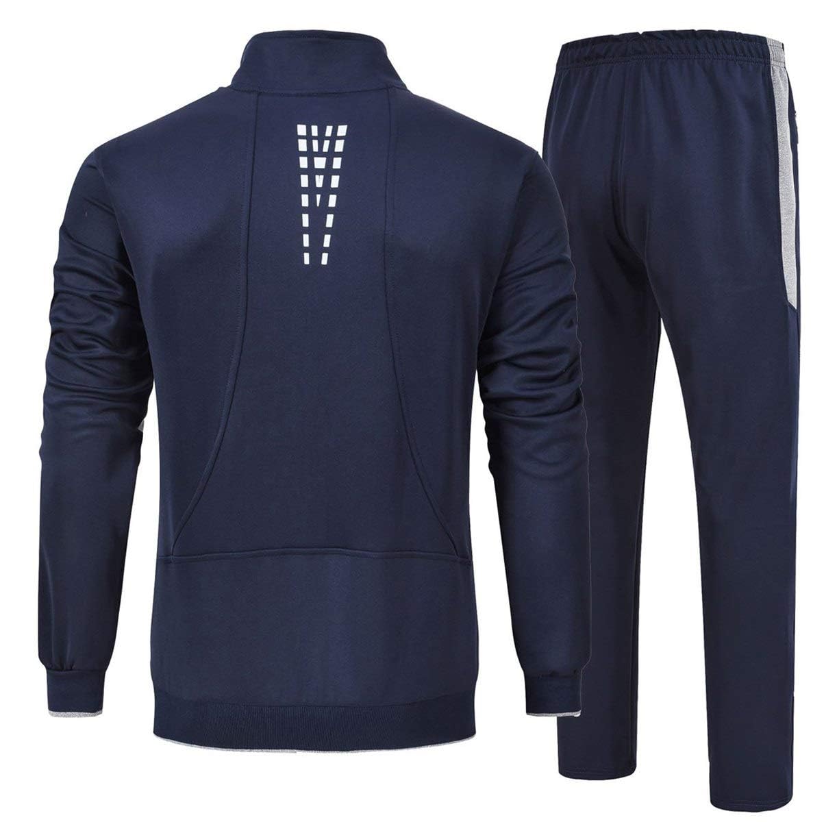 Rdruko Men's 2-Piece Tracksuit Set - Athletic Jogging Gym Activewear Sweatsuit for Running, Workout & Casual Wear | Lightweight Comfortable Sports Outfit for Men