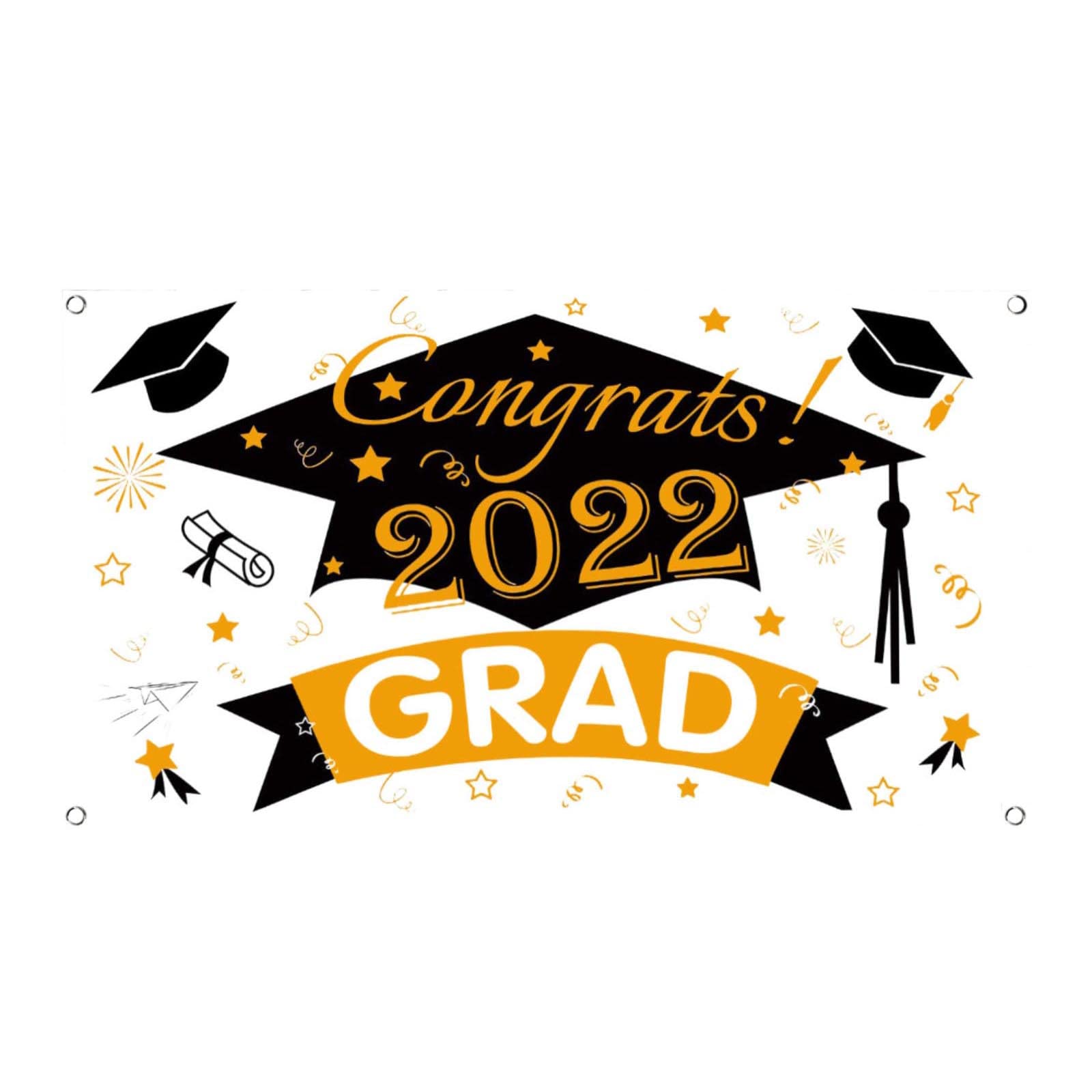 Rose Gold Graduation Party Decorations Kit - 150x90cm Photo Backdrop, Door Curtain & Banner for Women's 2022 Graduation Season, Bachelorette Parties & Celebrations (White, One Size) - Perfect for Graduation Photos, Dorm Decor & Party Backgrounds