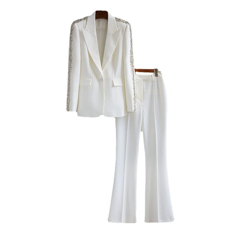 Women's Formal Blazer Jacket & Pants Suit Set - Professional Business Attire, Office Work Wear & Party Prom Dress Outfit (2-Piece) | Perfect for Business Meetings, Office Wear, and Special Occasions