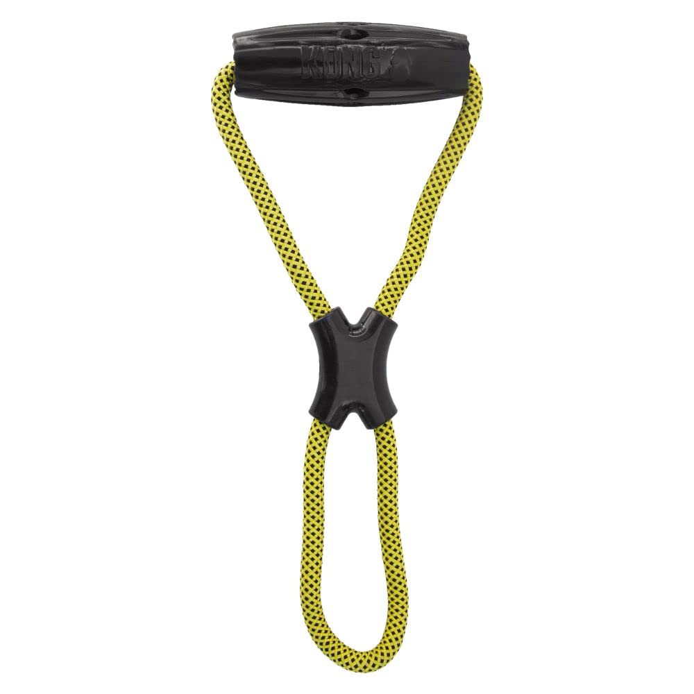 KONG Jaxx Infinity Tug - Ultra Durable Rope Tug of War & Fetch Toy for Large Dogs - Interactive Play, Training & Bonding for Active Pets