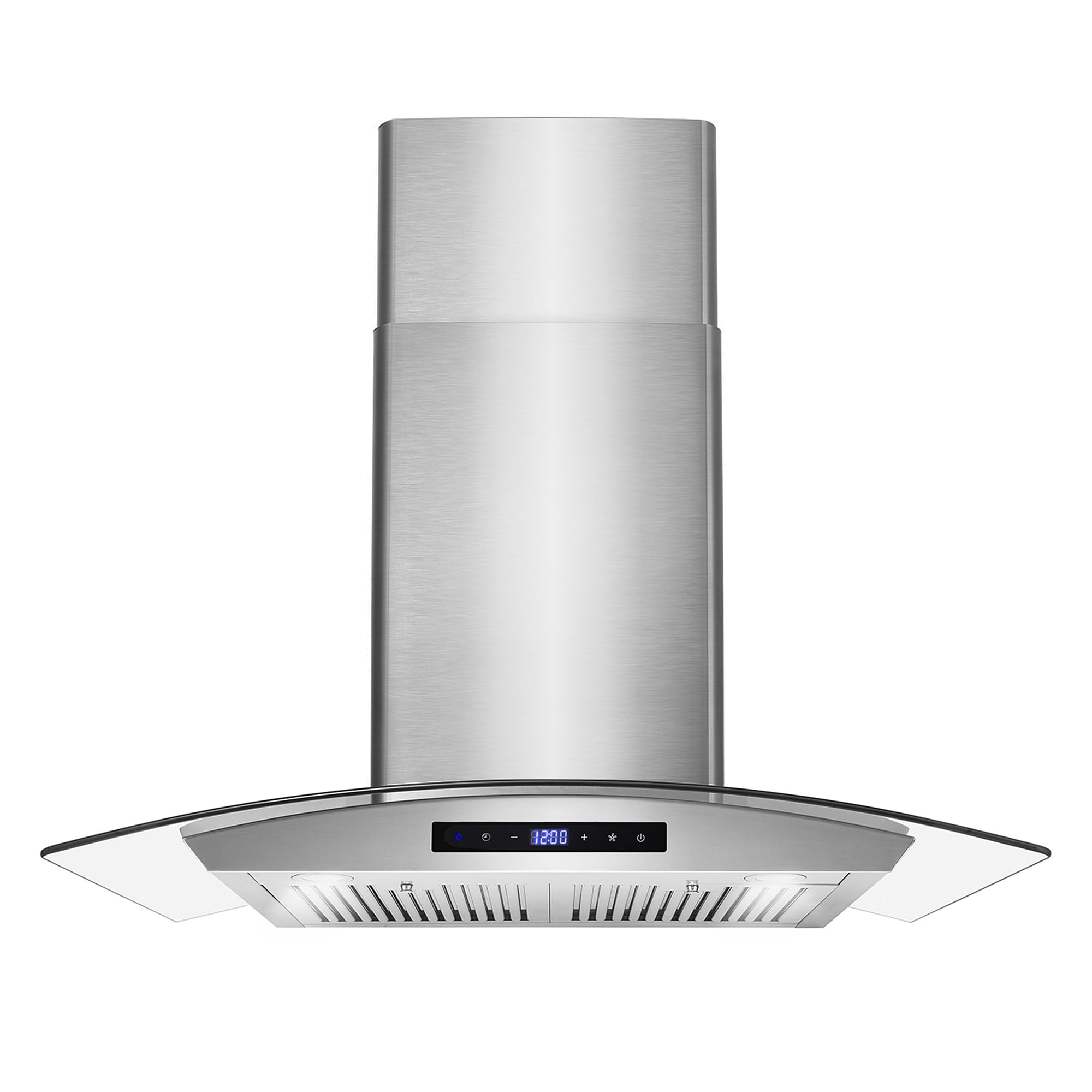 COSMO COS-668AS750 30-inch Stainless Steel Wall Mount Range Hood with 380 CFM Ducted Ventilation, Touch Controls & LED Lights - Perfect for Modern Kitchens & Open-Concept Homes