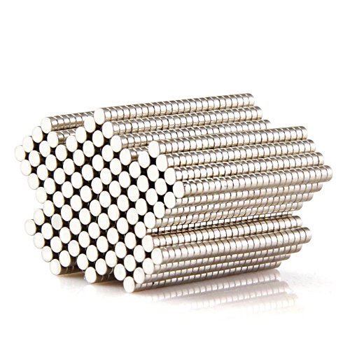 300 Pcs Small Multi-Use Refrigerator Magnets (2mm x 1mm) - Strong Mini Magnets for Office, Science Projects, DIY Crafts, Whiteboard & Home Organization - Perfect for Fridge Notes, School Projects & Art Displays