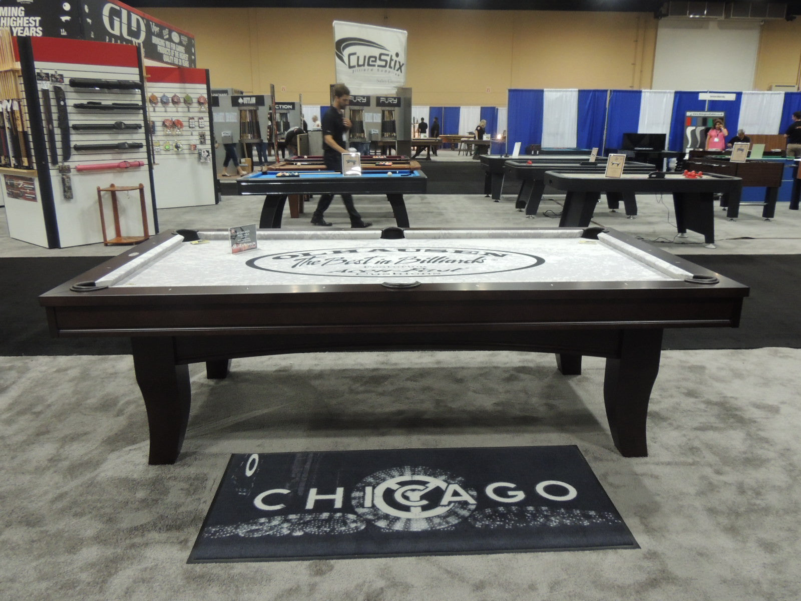 Olhausen Chicago Pool Table - Professional 8-Foot Billiard Table for Home & Game Room | Perfect for Family Fun, Parties & Recreation