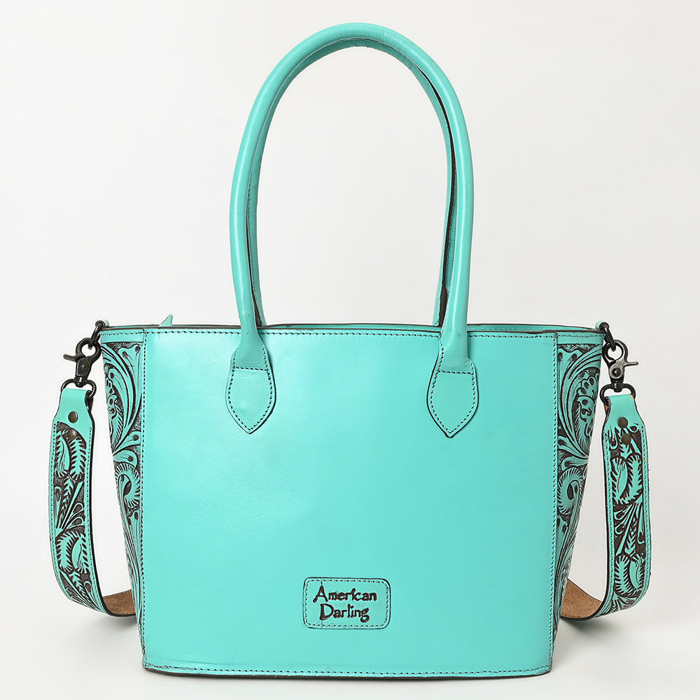 American Darling Hand Tooled Genuine Leather Women's Western Handbag Purse - Stylish Cowgirl Crossbody Bag for Rodeo, Country Music Festivals & Everyday Use