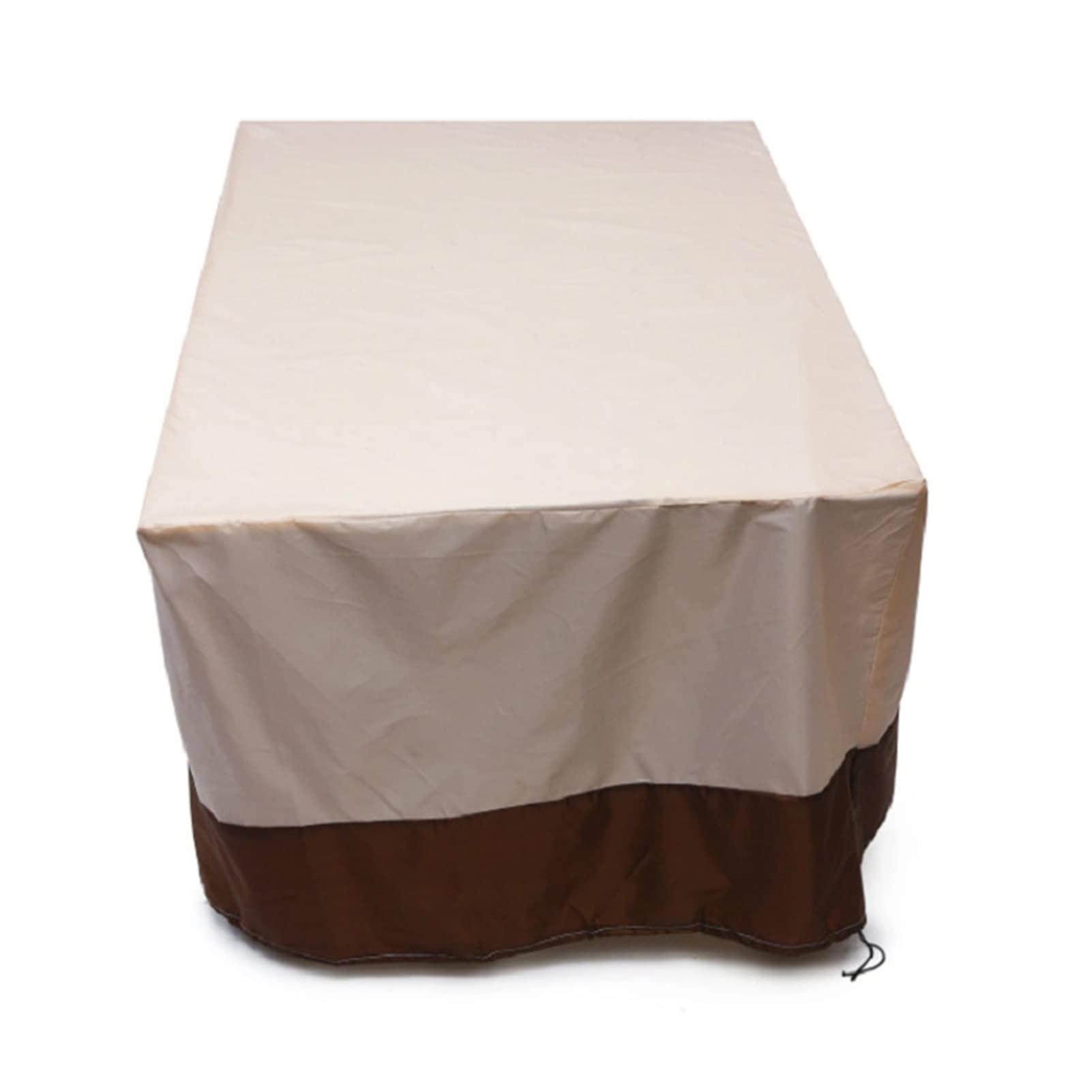 **EEUK 210D Waterproof Patio Furniture Cover - All-Weather Protection for Rectangular Dining Table & Chairs Set, Outdoor Sectional Sofa Set (269x180x89cm, Beige) - Perfect for Backyard, Garden, and Poolside Use**