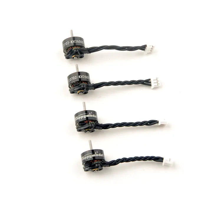 Happymodel SE0702 Brushless Motors - 23000KV, 26000KV, 28000KV Options for 1S FPV Whoop Drones (4-Pack) - Perfect for Indoor Racing and Freestyle FPV Flying