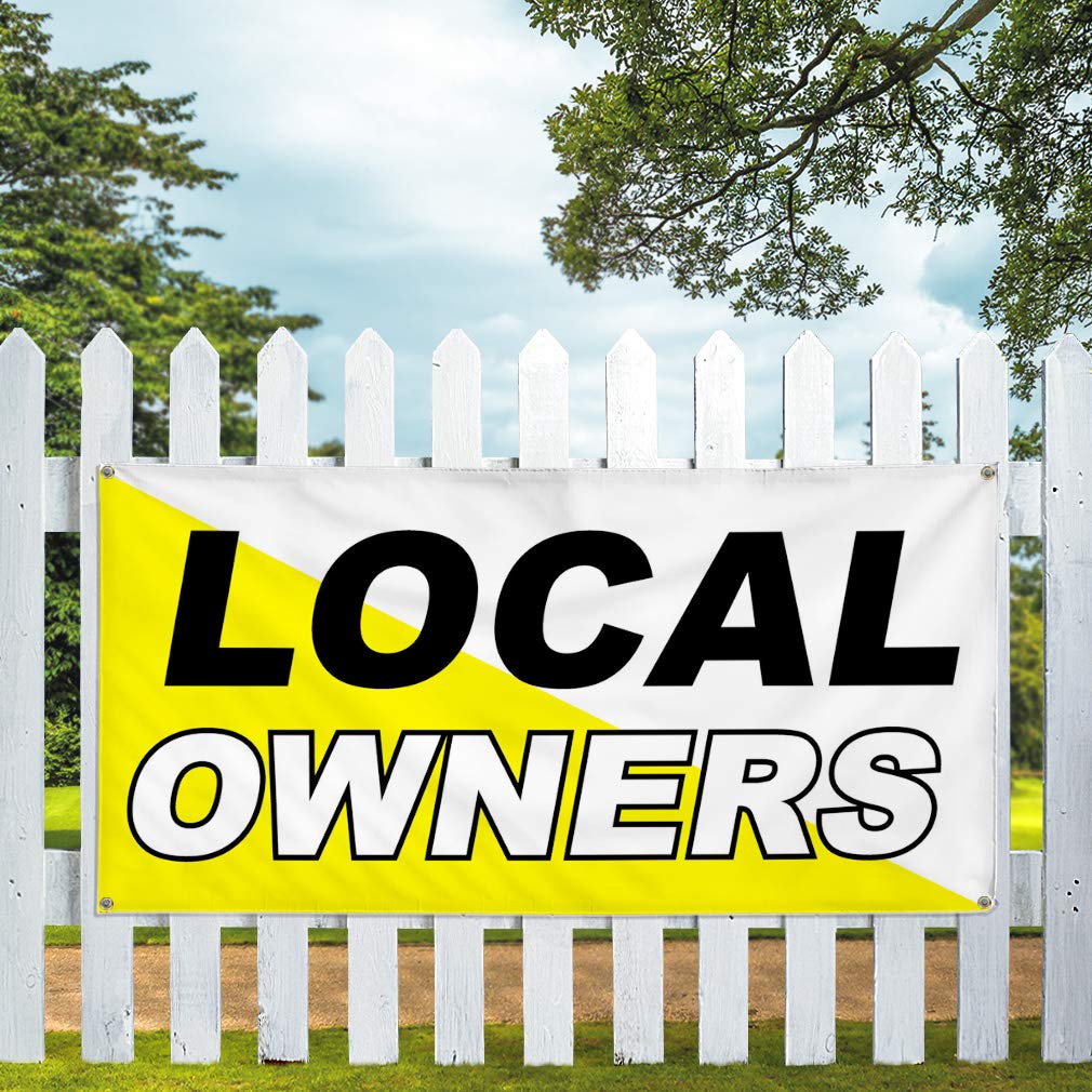 Durable 48x96 Inches Vinyl Banner with 8 Grommets - Weatherproof Outdoor Business Sign for Yard, Industrial & Local Owners (Multiple Sizes Available) - Perfect for Storefronts, Events & Construction Sites