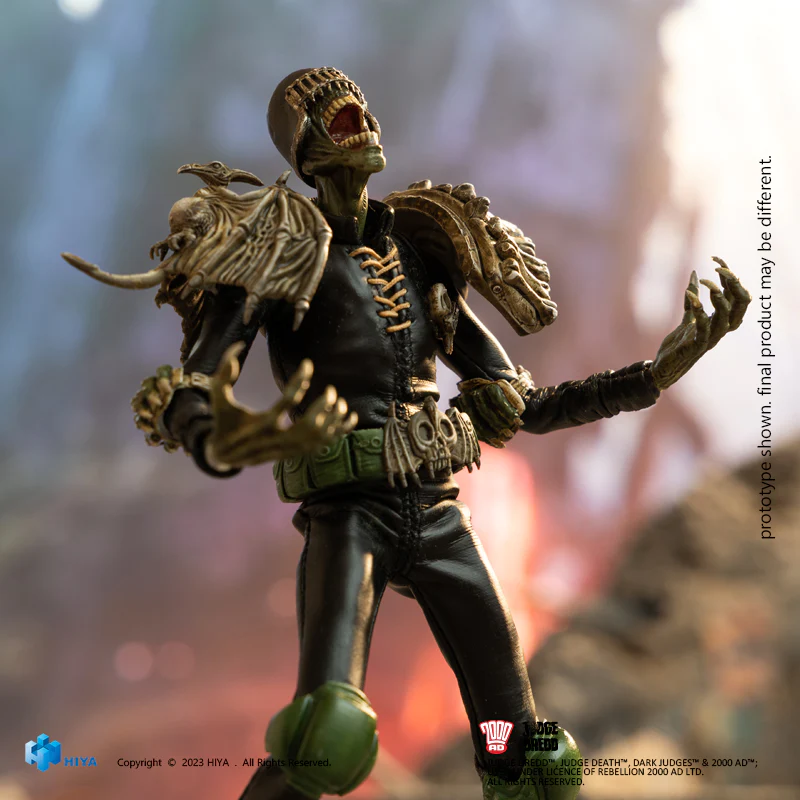 HIYA 6-inch 1/12 Scale Judge Dredd & Judge Death Action Figure Set - Premium Collectible for Superhero Fans | Perfect for Display, Photography, and 1/12 Scale Dioramas