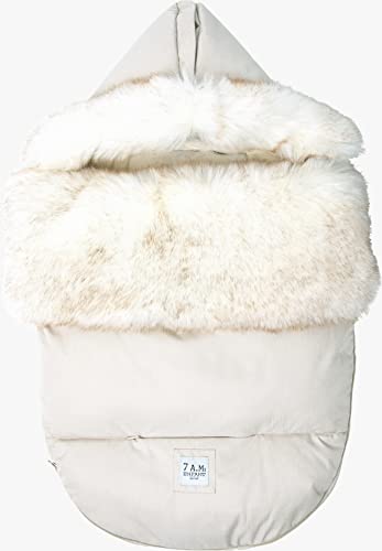 White Fur & Beige Heather