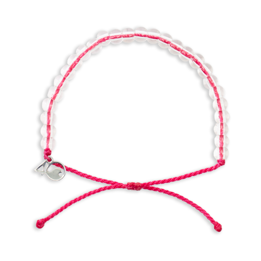 4Ocean Pink Flamingo Beaded Bracelet - Eco-Friendly Ocean Conservation Jewelry for Women - Perfect for Beach Vacations, Summer Outfits & Environmental Awareness Gifts