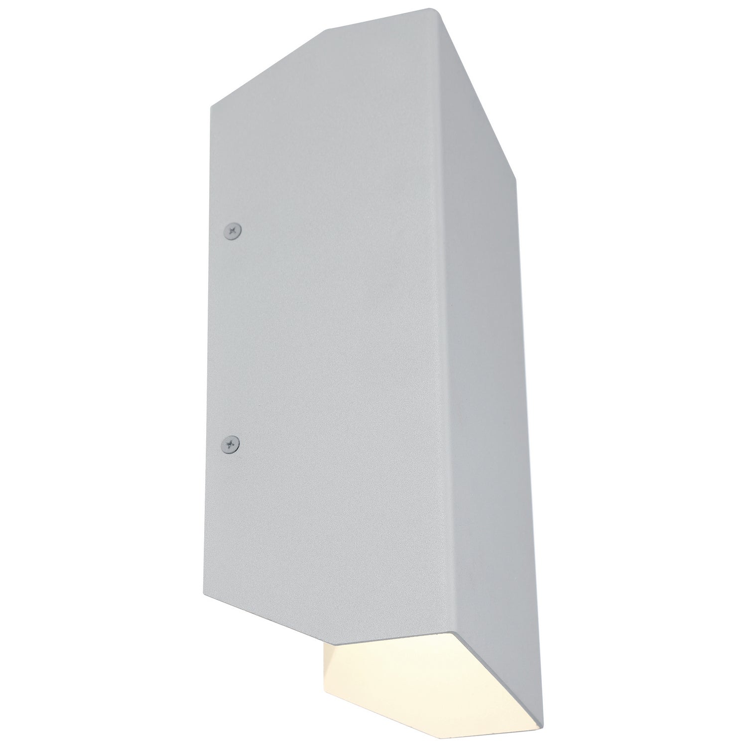 Amora 6 Inch LED Outdoor Wall Sconce Light Fixture - Silver Finish - Weatherproof Exterior Lighting for Porch, Patio, Garden & Entryway