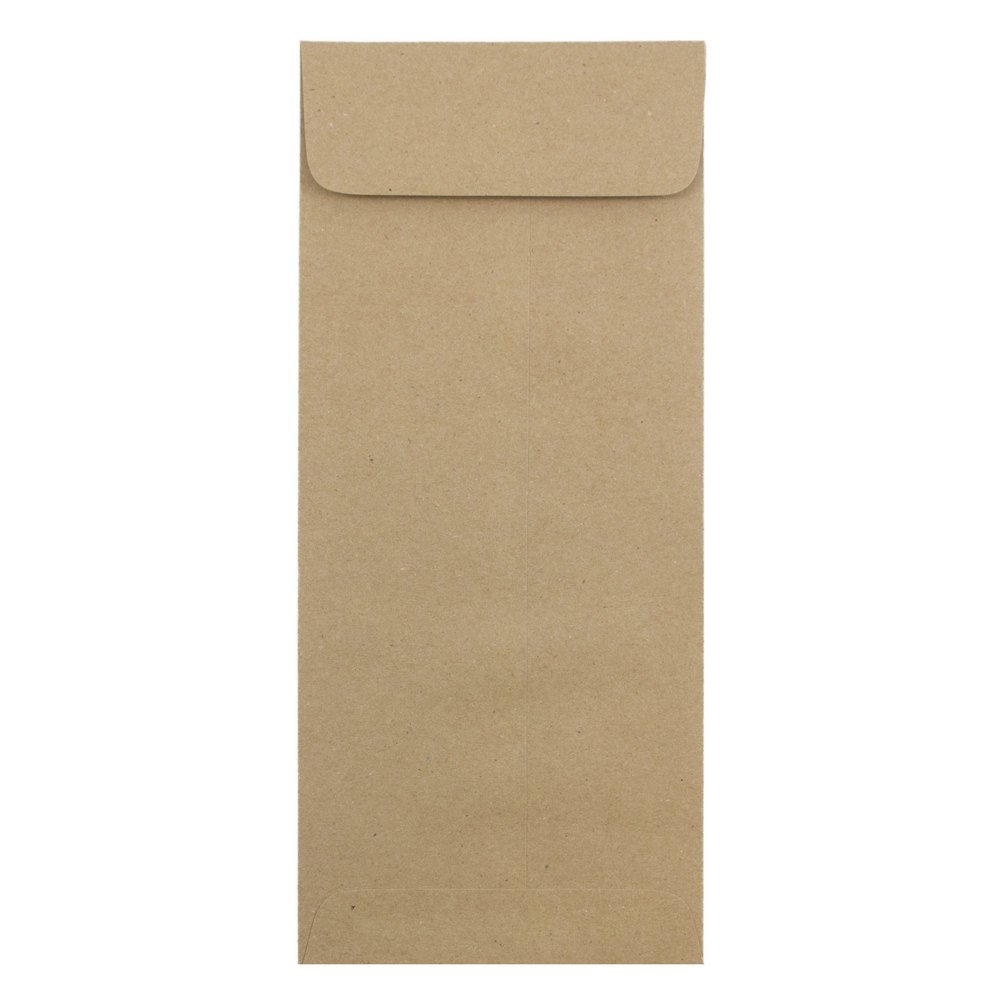 Premium JAM PAPER #14 Kraft Envelopes 5 x 11.5 Inches - 1000 Bulk Brown Paper Bags for Business, Mailing & Office Use - Ideal for Documents, Invoices & Legal Correspondence