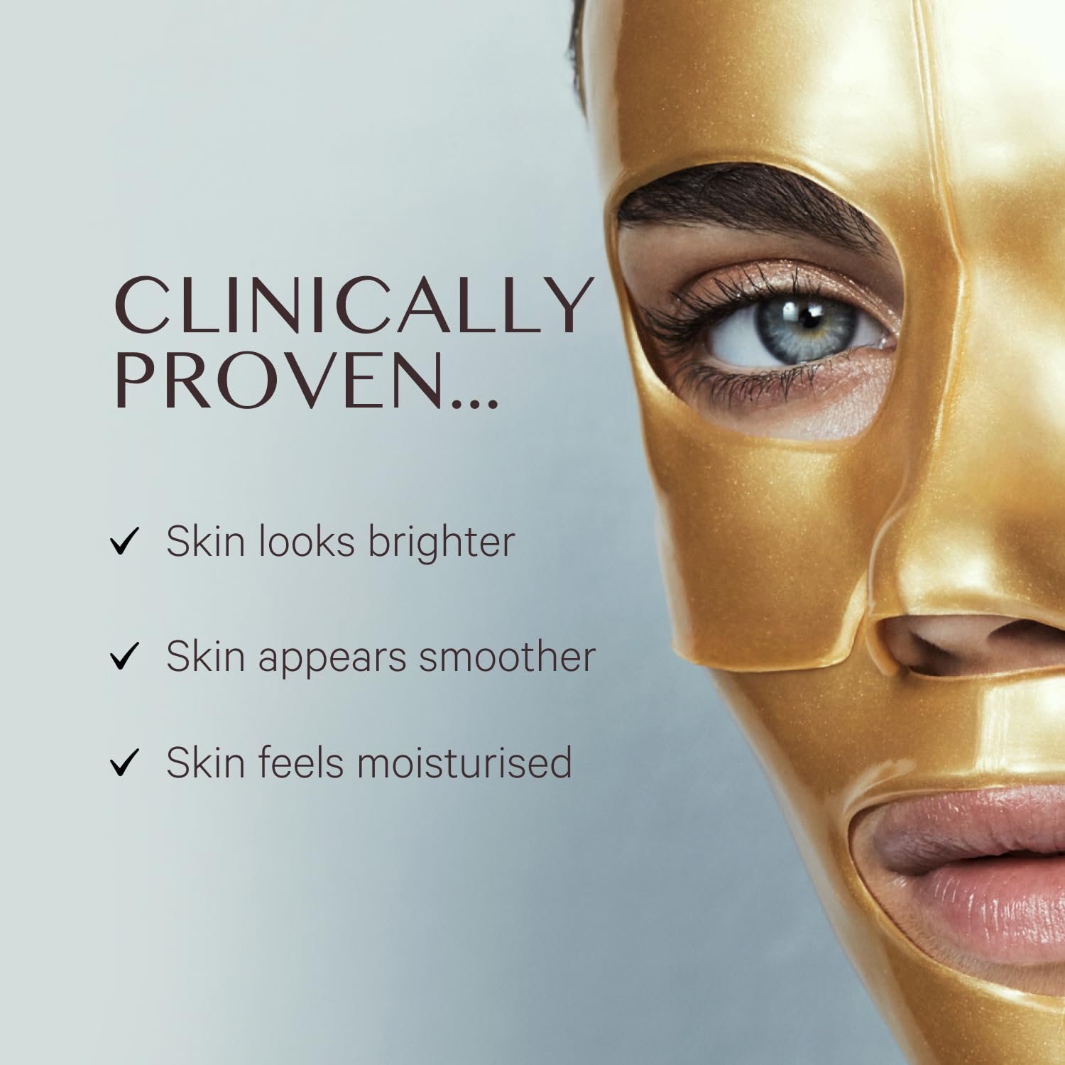 MZ SKIN Hydra-Lift Gold Face Mask - 24K Gold Anti-Aging Facial Mask for Glowing Skin | Hydrating & Firming Treatment for Women | Perfect for Spa Night, Self-Care Routine & Special Occasions