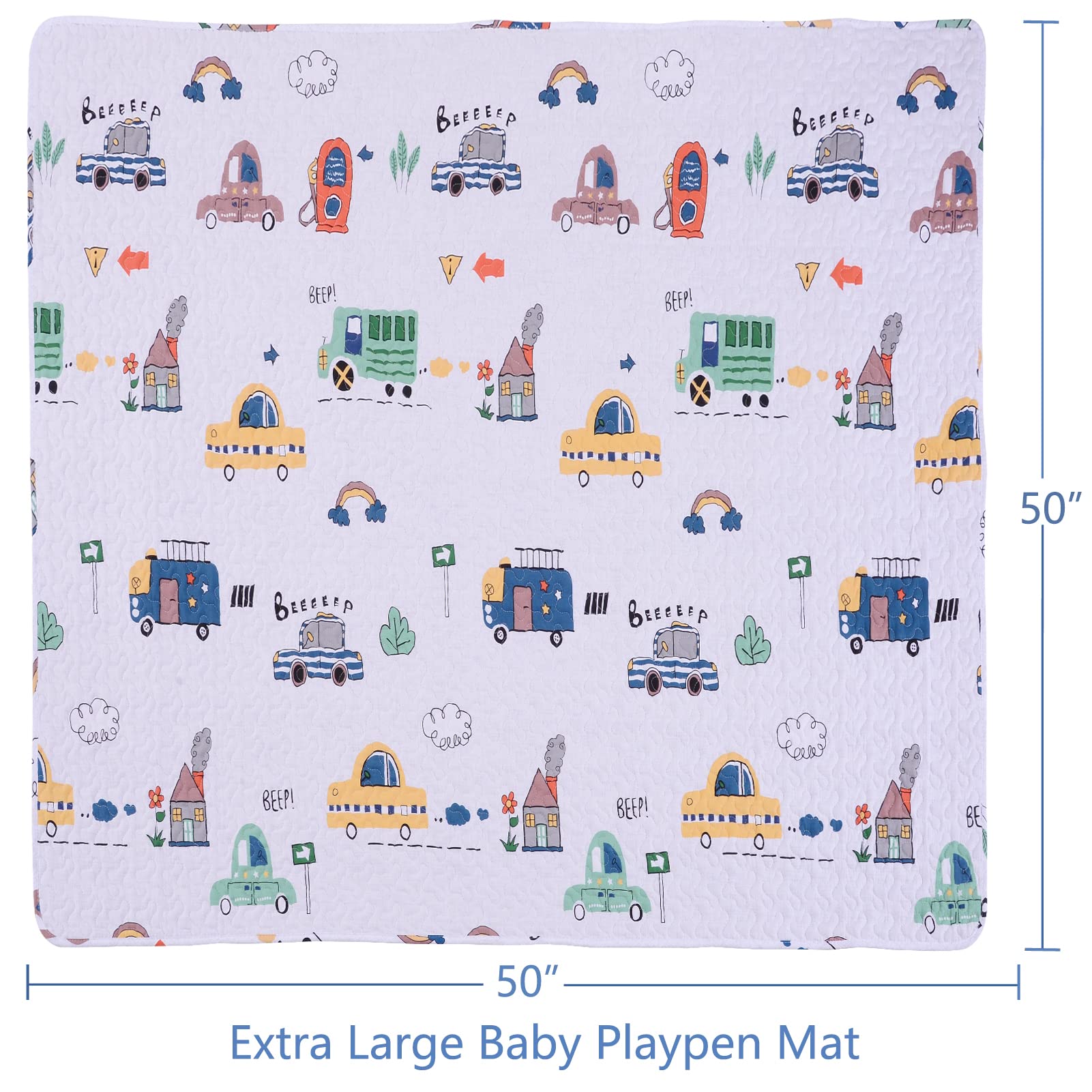 **Washable & Foldable Baby Play Mat 63x43