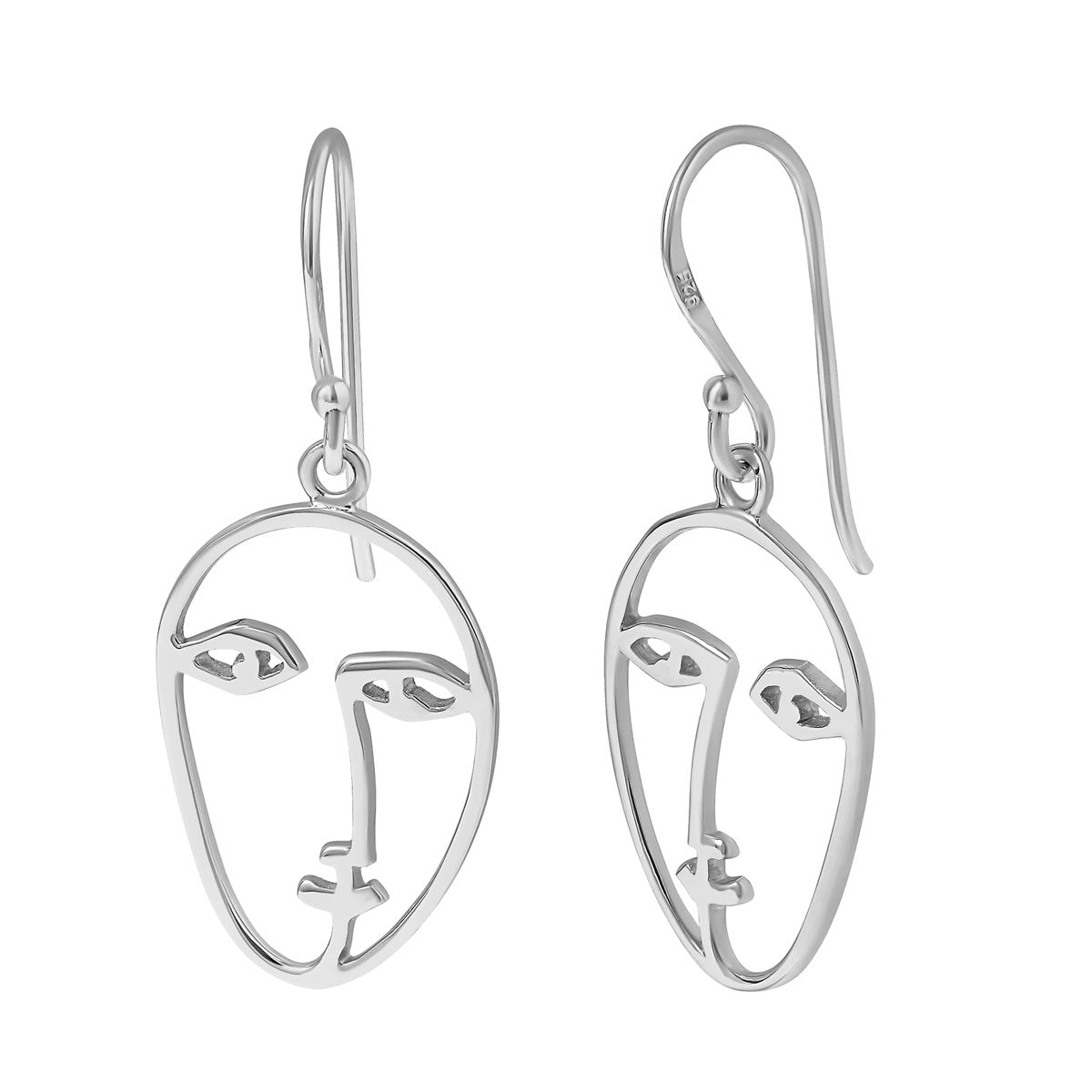 Picasso Face Earrings - Unique Artistic Dangle Earrings for Women, Handmade Vintage Style Jewelry Gift for Art Lovers | Perfect for Parties, Weddings & Artistic Fashion Statements