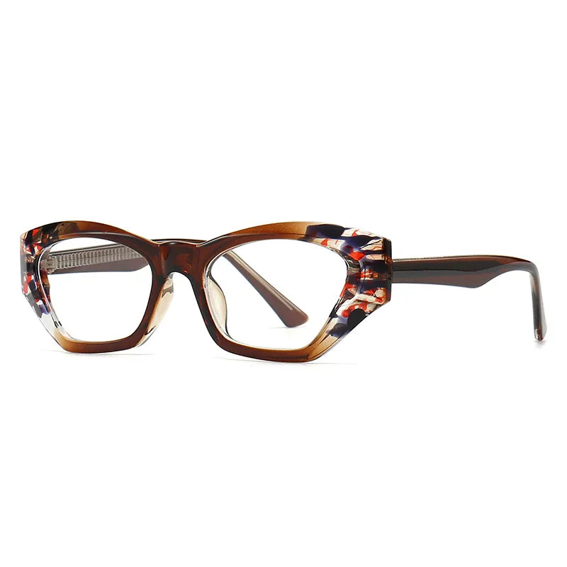 CCspace Unisex Full Rim Cat Eye Titanium Eyeglasses Frame - Lightweight TR90 Material (Model 56842) - Perfect for Reading, Work & Fashion Accessories