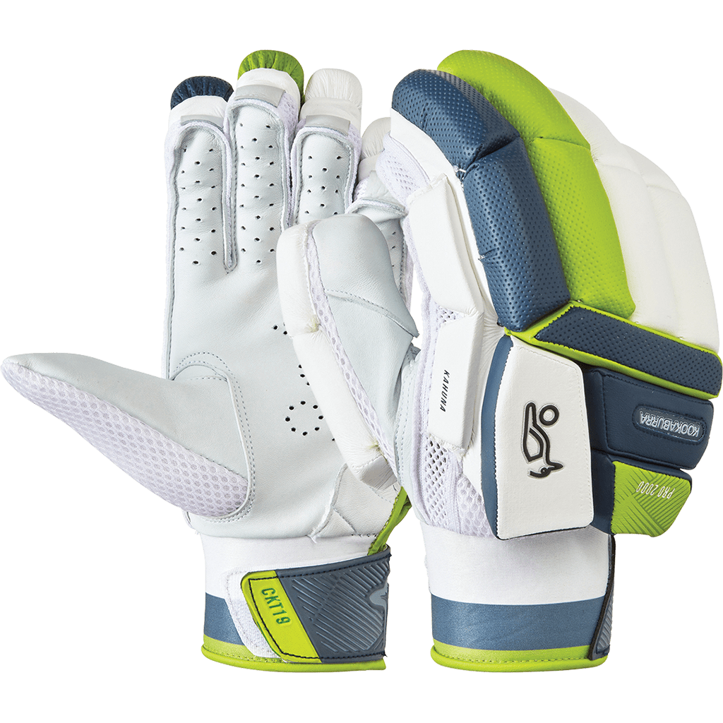 Kookaburra Kahuna Pro 2000 Cricket Batting Gloves - Right Hand (RH) - Premium Leather Protection for Cricket Players - Perfect for Practice & Competitive Matches
