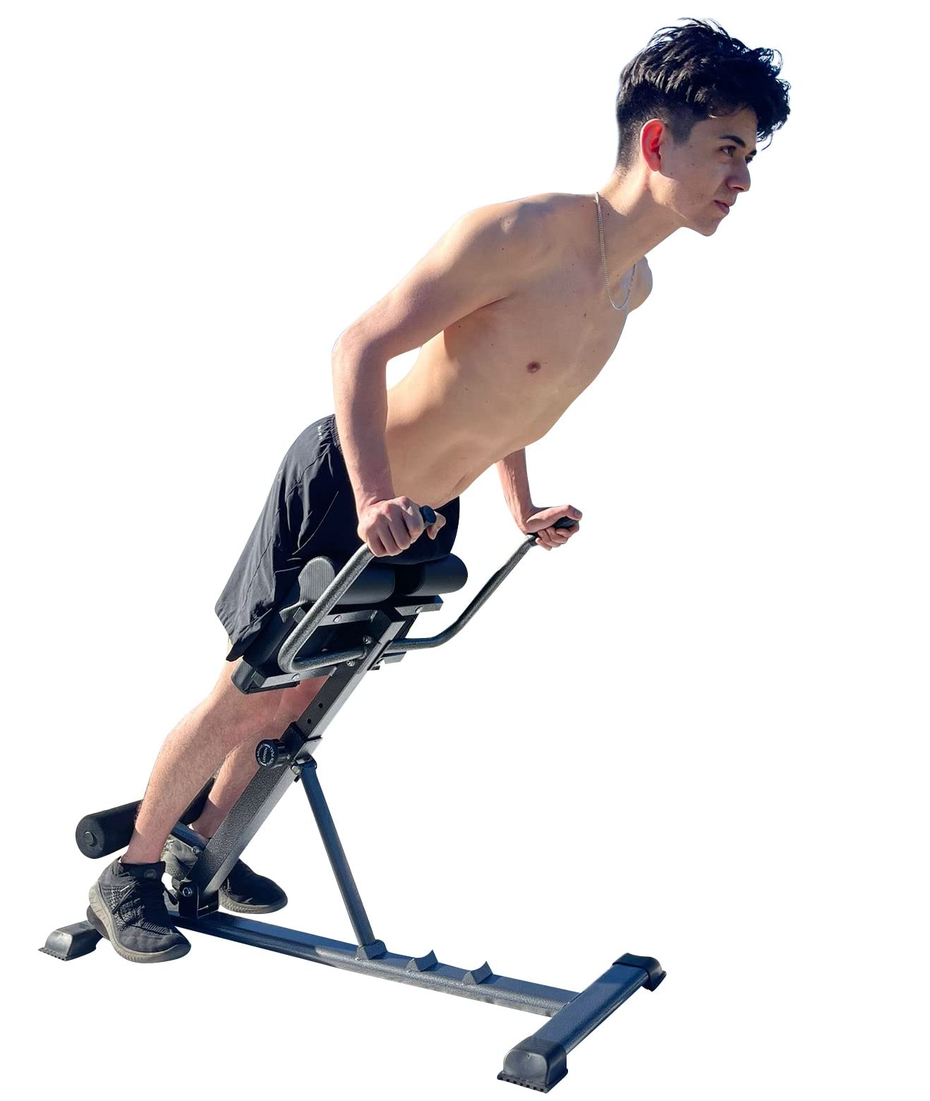 X Factor Hyperextension Roman Chair - Adjustable Hyper Bench for Core Strength Training, Ab Workouts & Back Exercises | Multi-Functional Home Gym Equipment with Dip Station & Foldable Design | Perfect for Home Workouts, CrossFit & Strength Training