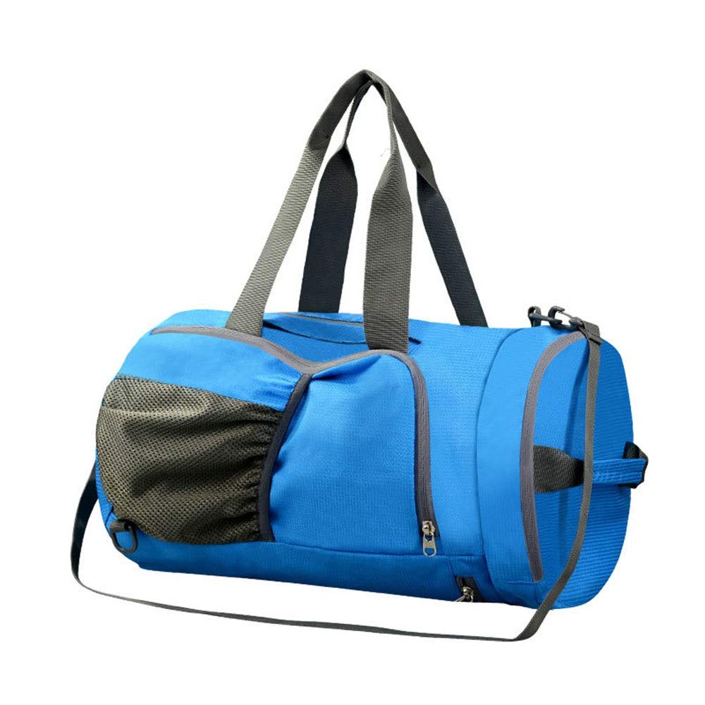 **AMOSD Waterproof Swim Bag for Men & Women - Dry Wet Separation Beach Shoulder Backpack - Gym Sports Equipment Storage - Ideal for Swimming, Travel & Fitness (Blue)**