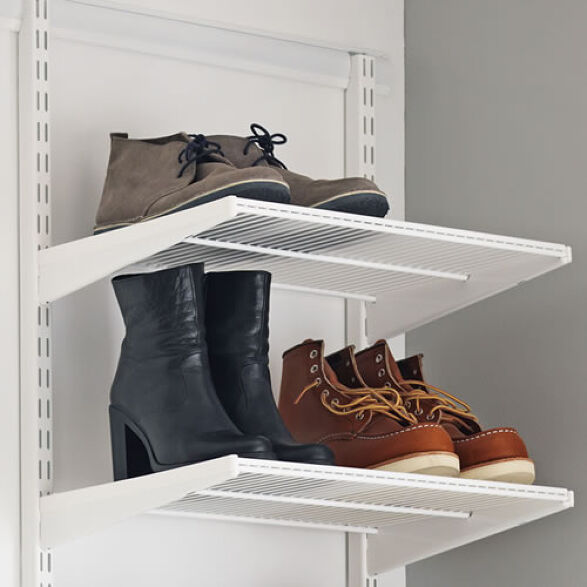 Elfa Hall Shoe Storage Bundle 1 - 120cm Organizer for Entryway, Closet & Mudroom - Perfect for Organizing Shoes, Boots & Accessories in Home Entryways