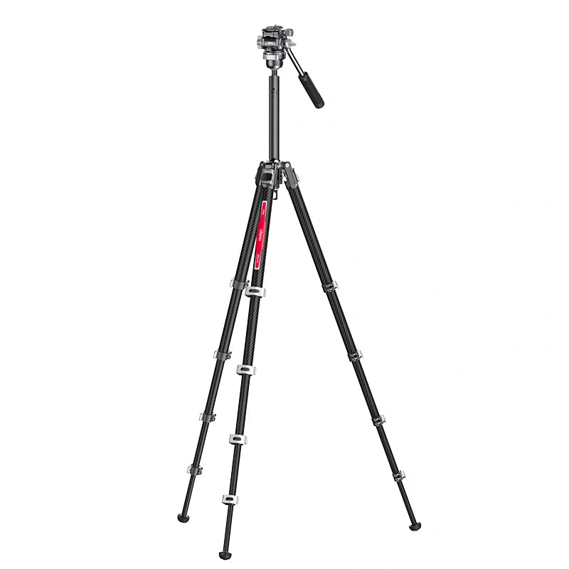 Ulanzi TT09 Carbon Fiber Travel Tripod for Video & Photography - Lightweight & Portable for Vloggers, YouTubers & Outdoor Adventures