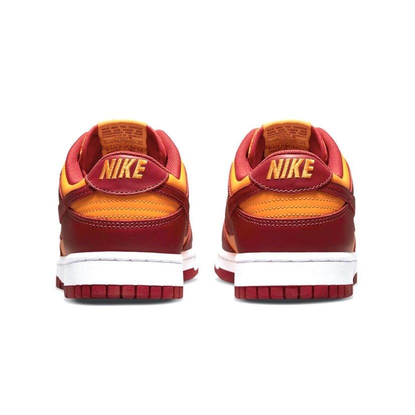 Nike Dunk Low Retro Men's Shoes - Midas Gold, Tough Red & White Colorway | Casual Sneakers for Streetwear & Everyday Fashion