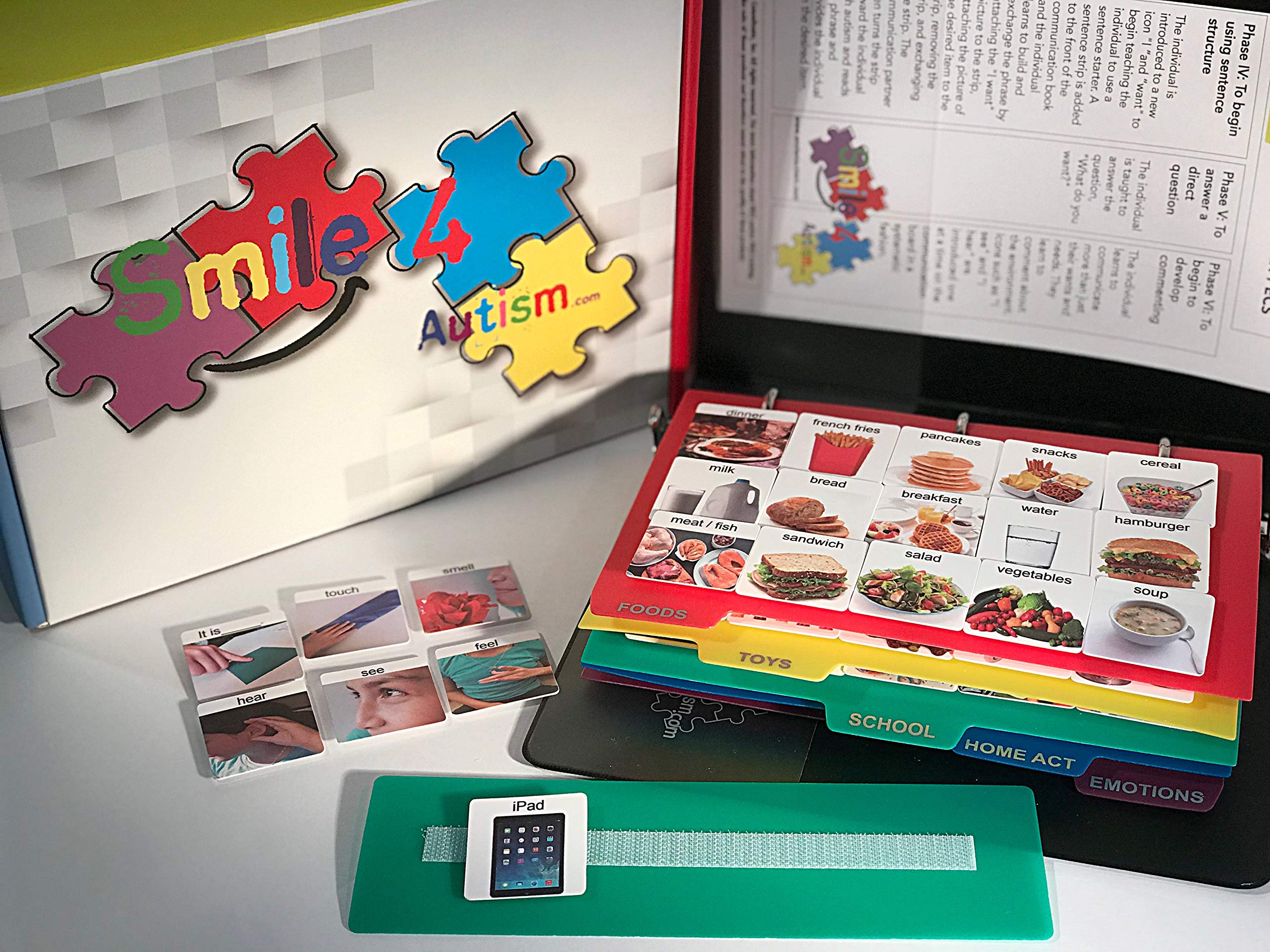 162 ASD Photo Picture Cards for Autism Language & Vocabulary - Speech Therapy Visual Communication Book for ADHD, Apraxia & Special Needs Learning - Ideal for Classrooms & Home Education