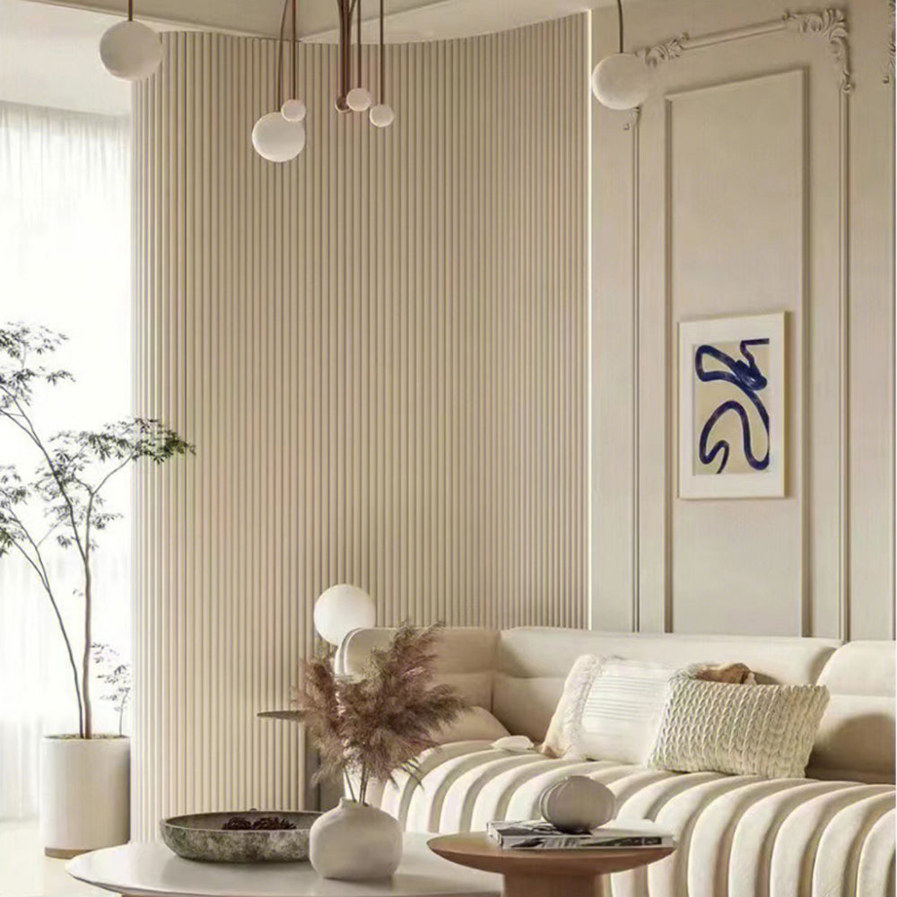 WOODFLEX White Primed Flexible Half Round Molding 2700mm x 600mm - Perfect for Crown Molding, Ceiling Trim & Interior Decoration