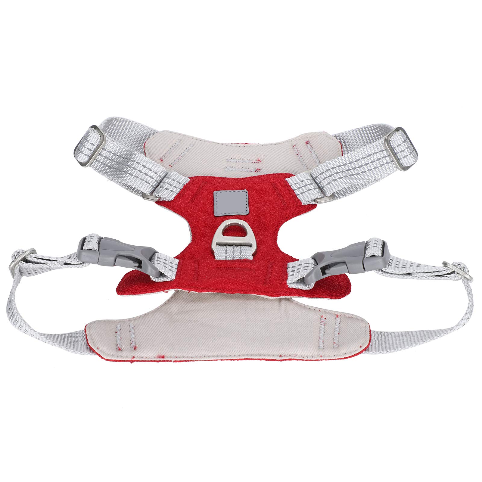 Adjustable Soft Padded Reflective Dog Harness & Leash Set - Breathable Oxford Cloth Vest for Medium Dogs & Cats - Perfect for Walking, Running & Outdoor Adventures
