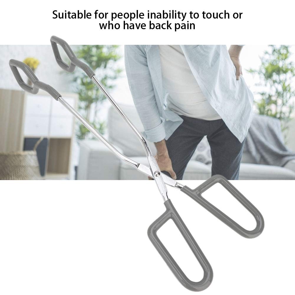 Long Handle Toilet Paper Tongs - Bathroom Hygiene Aid for Elderly & Disabled - Lightweight Self-Wiping Assistance Tool - Non-Slip Grip for Easy Paper Grabbing - Ideal for Home Care, Hospitals & Mobility Challenges