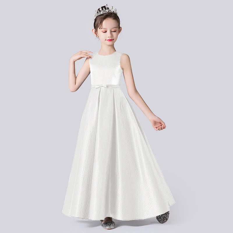 Elegant Christmas Dress for Girls - Long Sleeve Formal Gown for Banquet, Concert, Wedding & Party | Holiday Celebration & Special Occasions