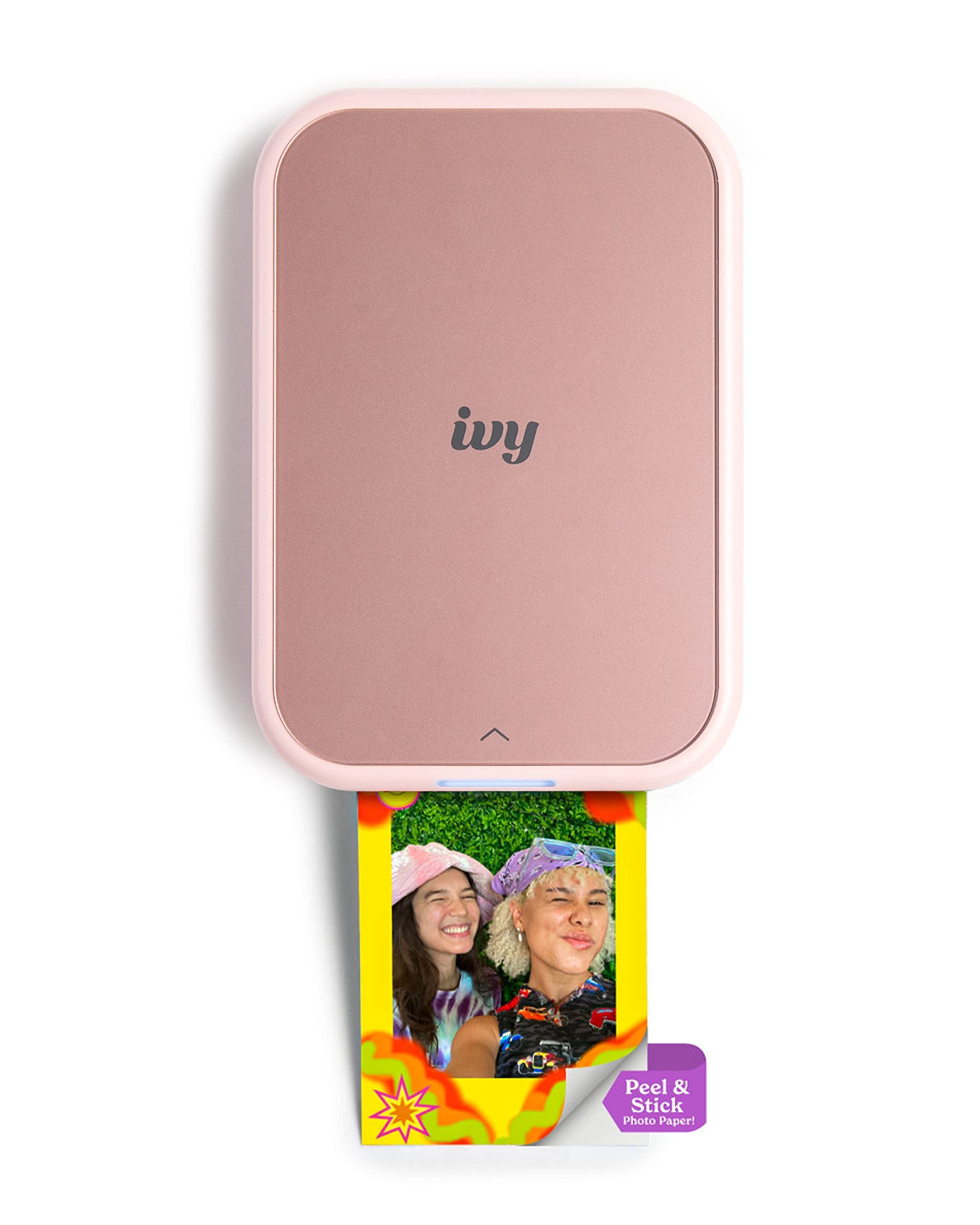 Canon Ivy 2 Mini Photo Printer - Wireless Portable Instant Printer for iPhone & Android, Sticky-Back Photo Prints in Blush Pink | Perfect for Travel, Scrapbooking & DIY Projects