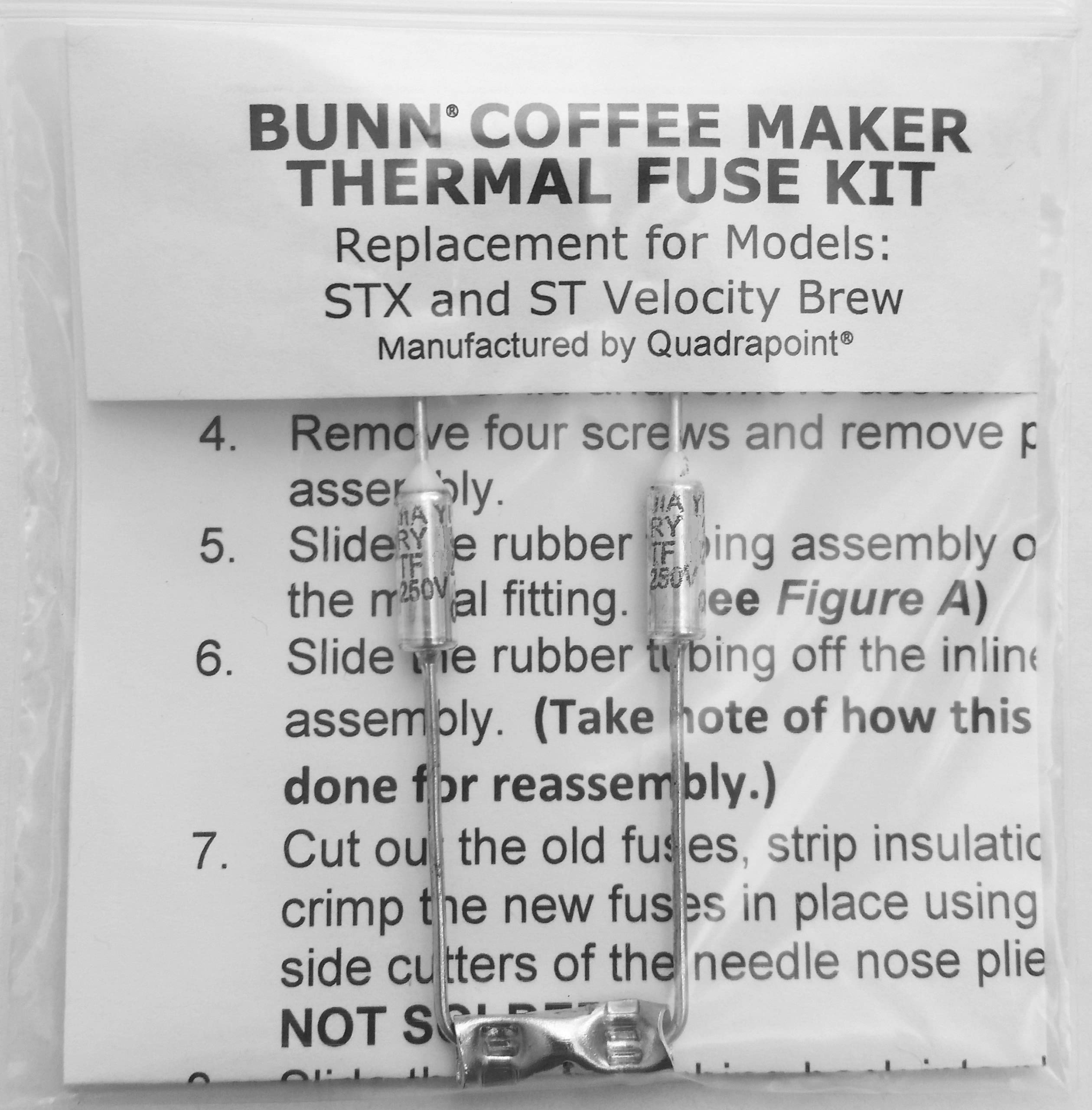 Replacement Thermal Fuse Harness for Bunn Coffee Maker STX & ST Velocity Brew - Fix Water Not Heating Issue - Compatible with Bunn Coffee Makers - Perfect for Home, Office or Restaurant Use