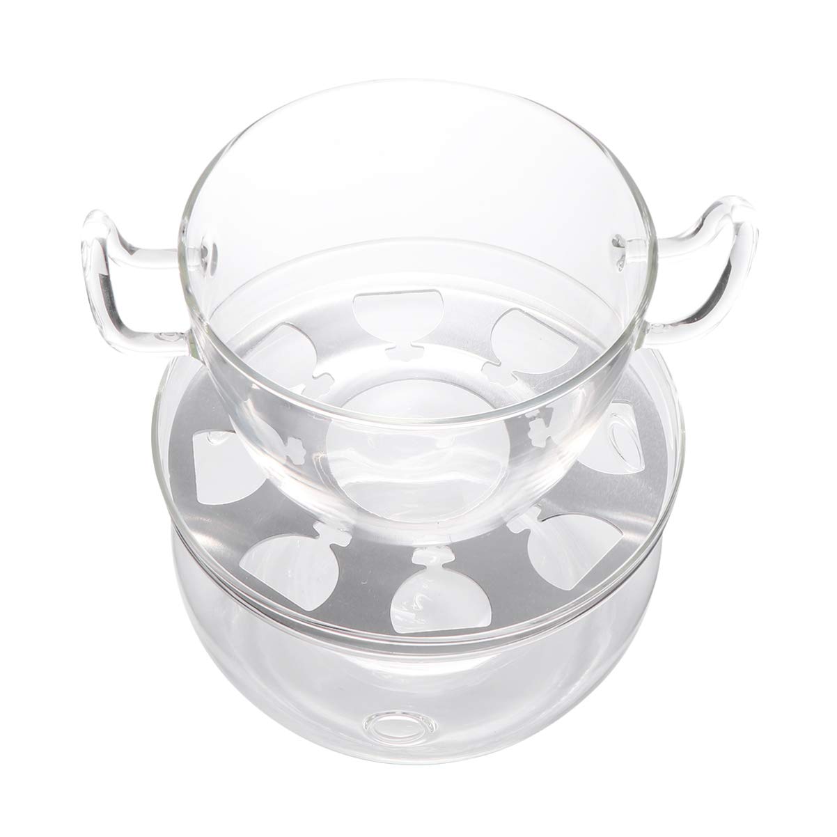 NUOBESTY Stainless Steel Chocolate Melting Pot Set - Double Boiler Fondue Pan for Cheese, Candy & Chocolate - Mini Chocolates Glass Milk Powder Can - Perfect for Home Baking, Dessert Making & Candy Crafting