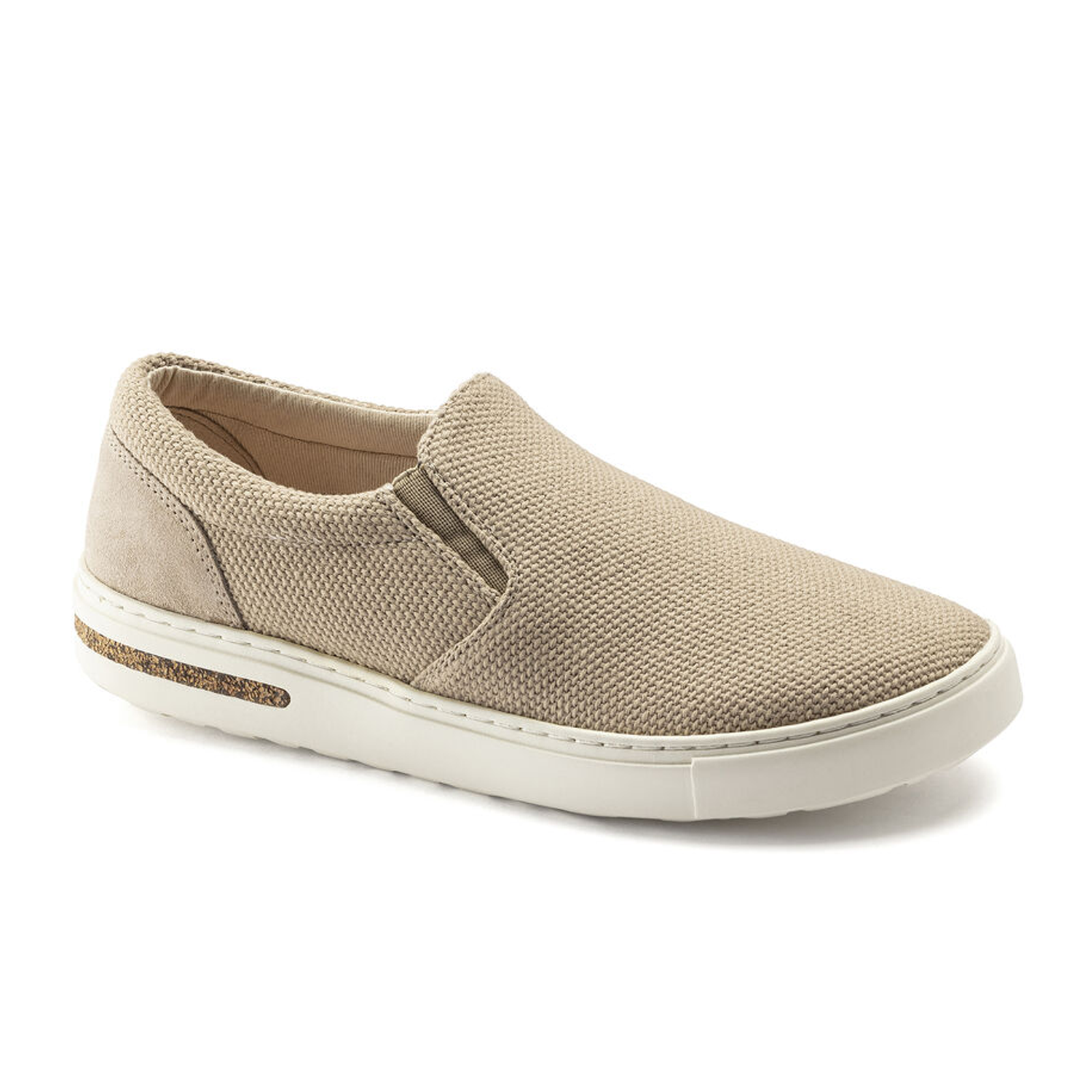 Birkenstock Oswego Narrow Slip-On Sneakers for Women - Sandcastle Canvas | Comfortable Casual Shoes for Walking, Travel & Everyday Wear