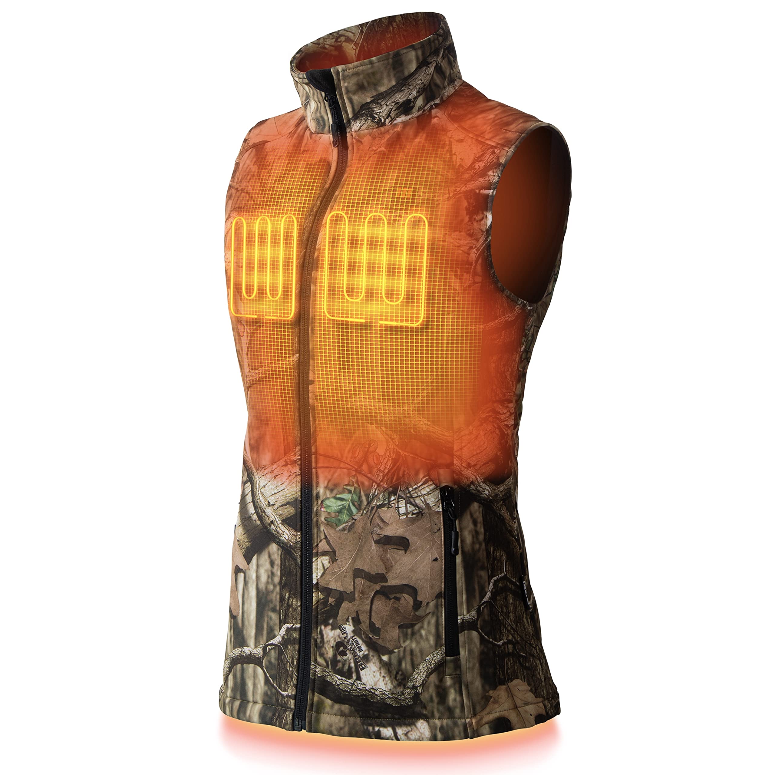 Colorado Women's Camo Heated Vest with 10-Hour Battery Life | 3 Adjustable Heat Settings | Includes Rechargeable Battery & USB Charging Cable | Perfect for Hunting, Hiking & Winter Outdoor Activities