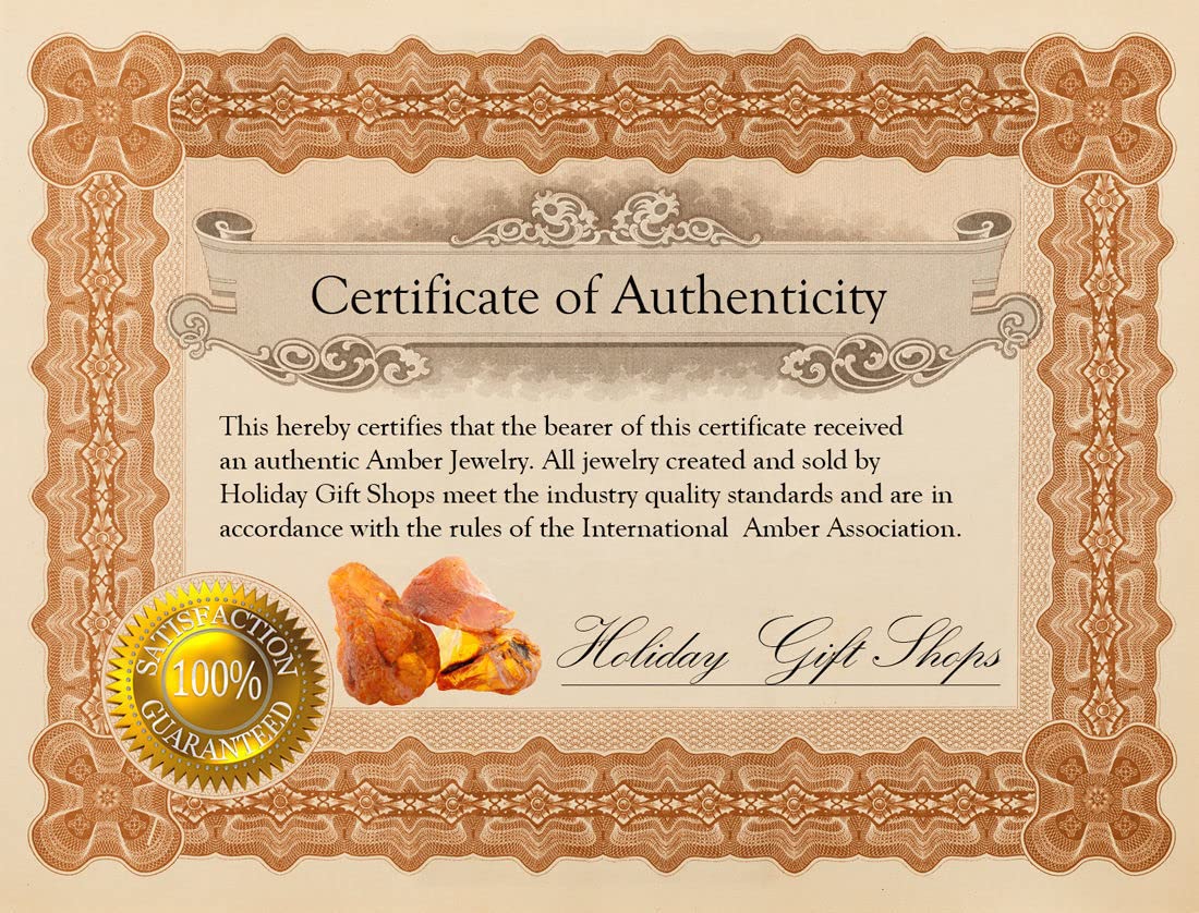 Genuine Baltic Amber Bracelet for Women - Sterling Silver Honey Amber Jewelry, Adjustable Adult Amber Bracelet | Perfect for Holiday Gifts, Wellness & Fashion Accessories